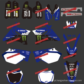 Adesivos de motos de sujeira e adesivos de motocicletas e motocross para YAMAHA Yz125-250 Roupa de motocicleta 2002 2003 e 2004 e 2005 e 2006 e 2007 e 2008 e 2009 e 2010 e 2011 e 2012 e 2013 e 2014 (DST0003)